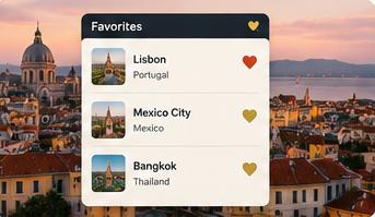 Favorite cities