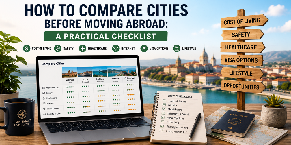 How to Compare Cities Before Moving Abroad: A Practical Checklist